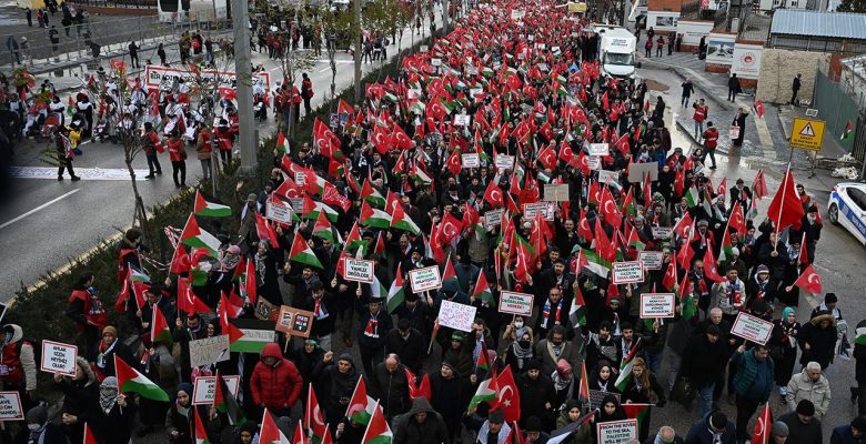 Ankara’da ‘Büyük Gazze Yürüyüşü’ düzenlendi