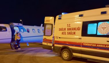 Ambulans uçak 9 günlük Emine bebek için havalandı