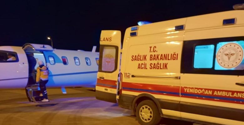 Ambulans uçak 9 günlük Emine bebek için havalandı