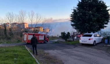 Sinop’ta korkutan yangın: Lastik deposu alev aldı