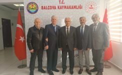 Kıyı Karadeniz Federasyonu ve Samsun 19 Mayıs Derneği’nden Balçova Kaymakamı’na Ziyaret