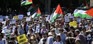 İspanya’da hafta sonu 100’den fazla noktada Filistin’e destek gösterileri düzenlendi