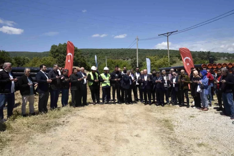 Dursunbey’e ulusal doğal gaz hattı için çalışmalar başladı